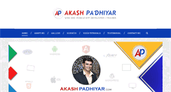 Desktop Screenshot of akashpadhiyar.com