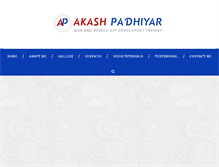 Tablet Screenshot of akashpadhiyar.com